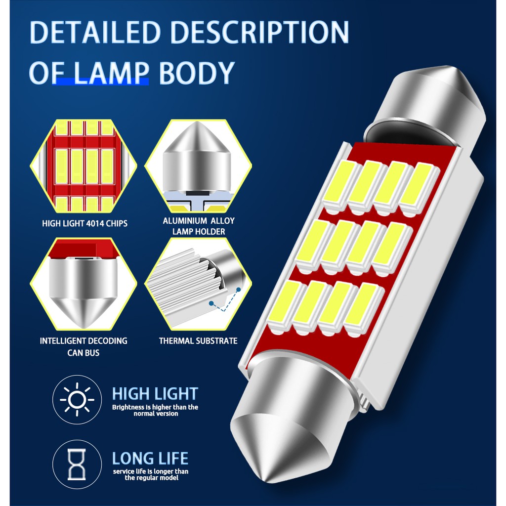 Bóng Đèn Led C5W 31mm 36mm