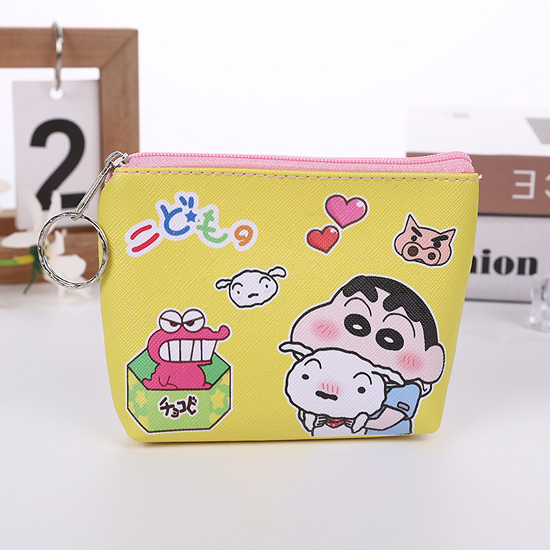 【No-profit】 Crayon Shinchan Purse Cute Student Wallet Cartoon Travel ...
