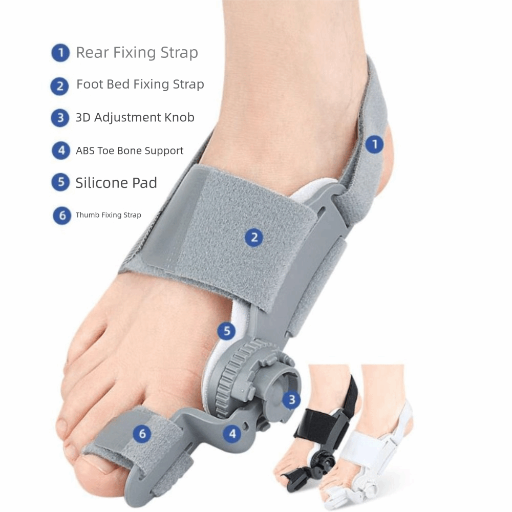Toe Separators Adjustable Bunion Corrector Rotatable Bunion Splint Big ...