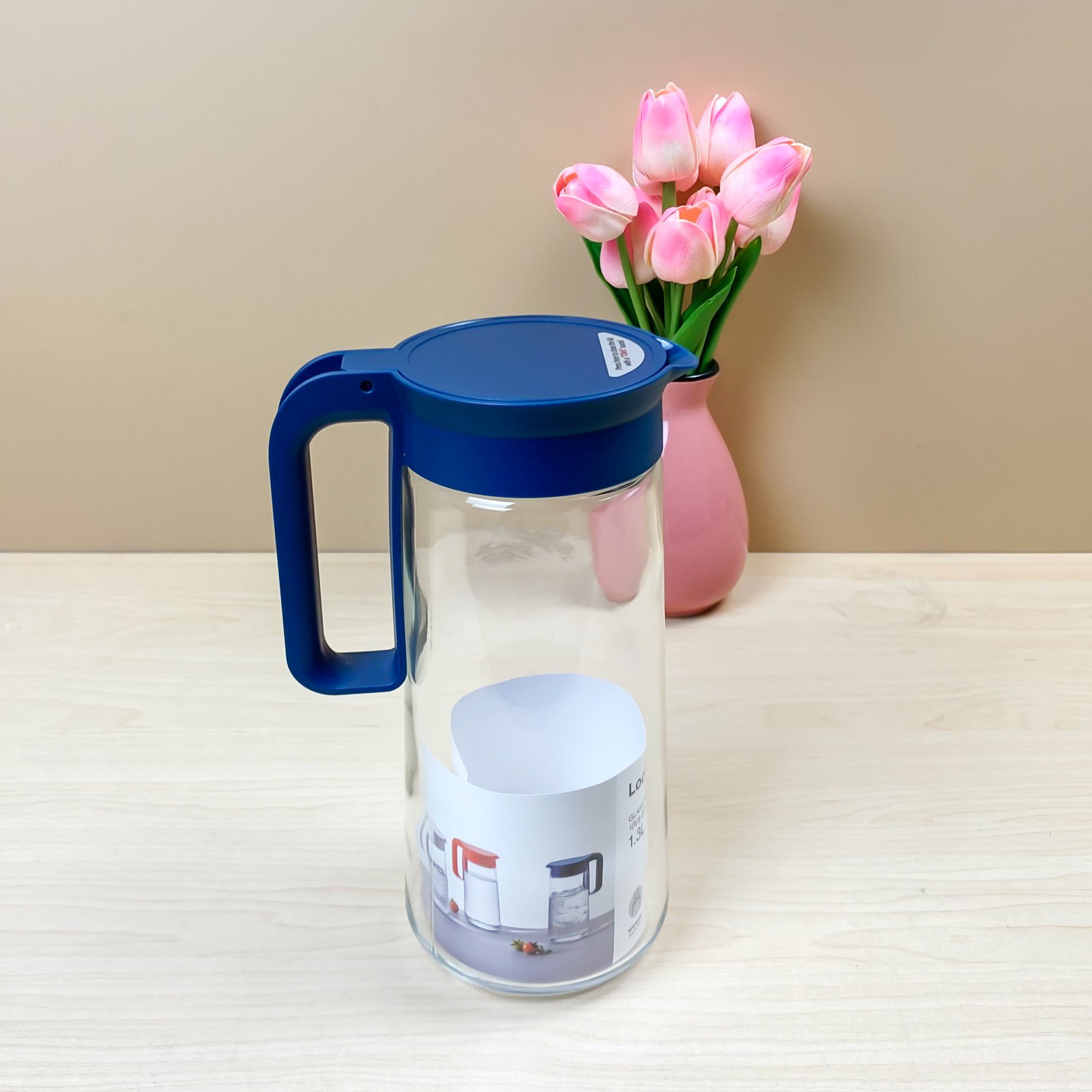 BÌNH NƯỚC THỦY TINH CÓ QUAI CẦM LOCK&LOCK LLG619 1.3L