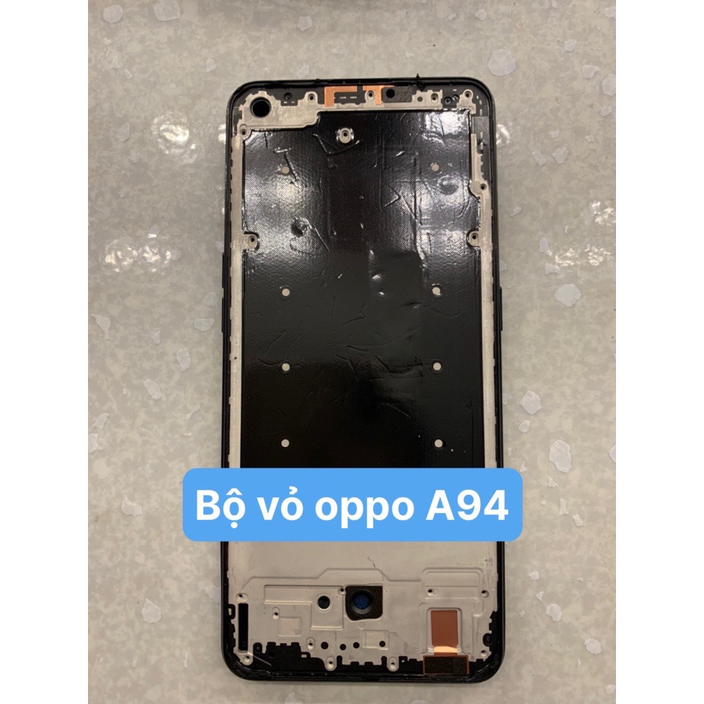 bộ vỏ oppo a94 zin MỚI KÈM lưng,sườn,phím,kính camera)