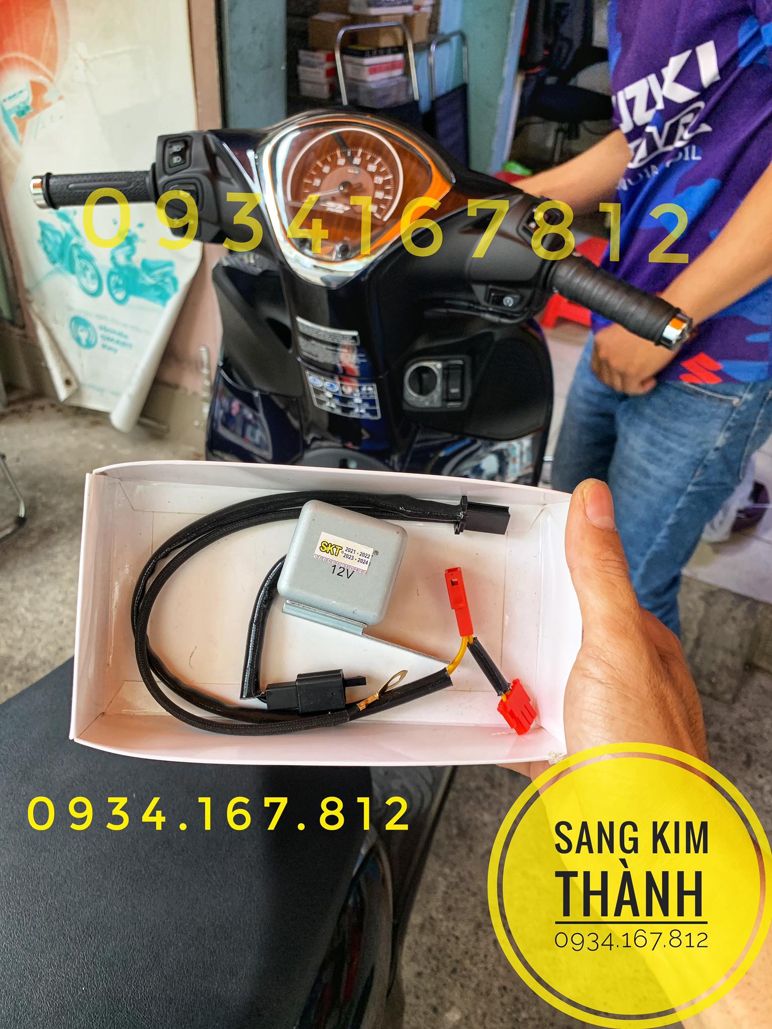 [HCM]Bộ Mạch Và Cục Tính Tong Xinhan Full Giắc Cắm Lắp Xe Sh mode