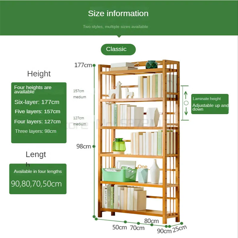 NFA Simple bookshelves, bookcases, floor partitions, storage shelves, solid wood multi-storey desktop dormitories, children, student combination cabinets