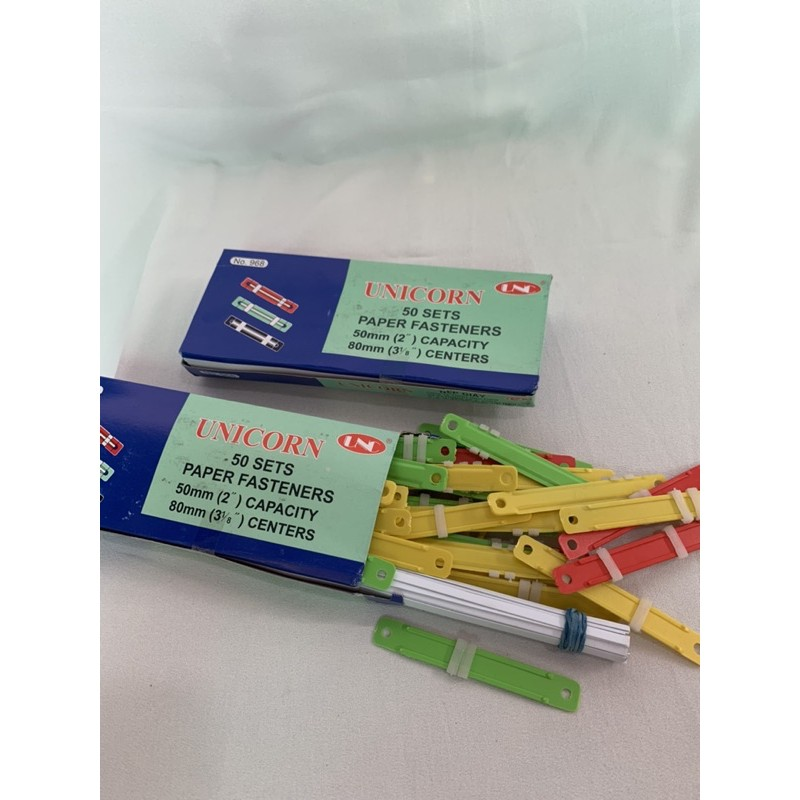 Nẹp giấy Acco nhựa UNICORN (Hộp 50 cái)