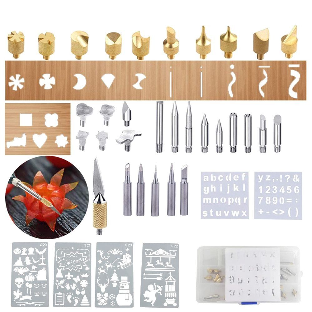 Temperature Welding Tips Internal Heat Pyrography Marking Soldering Set ...