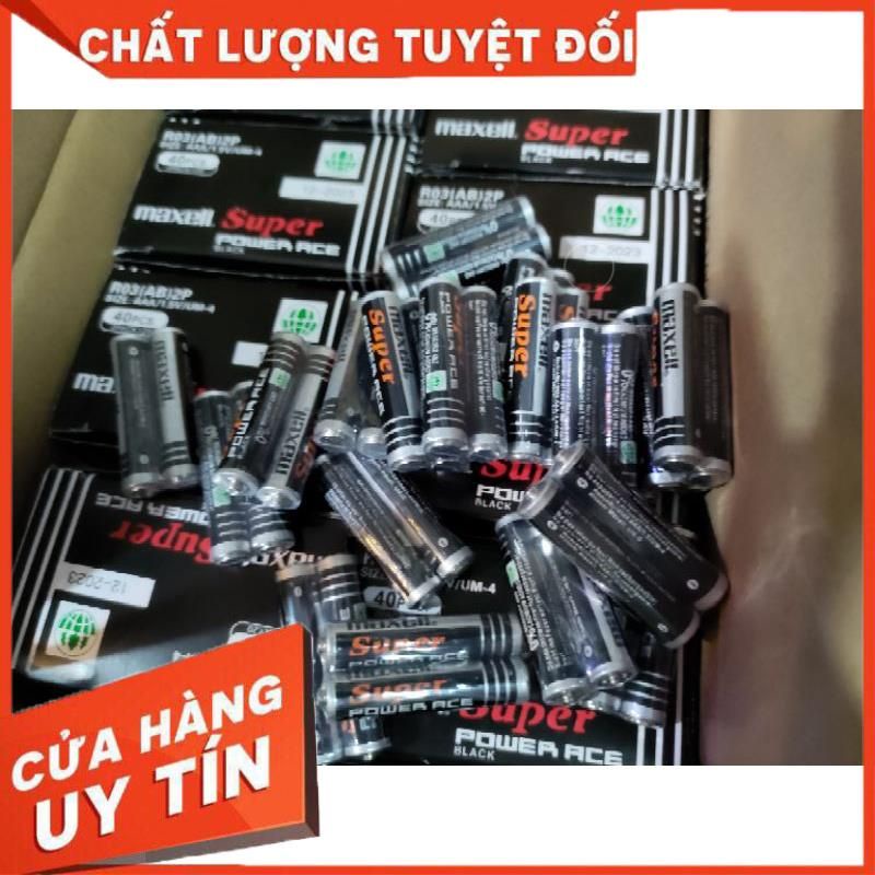 Hộp 40 viên pin maxell 2a,pin maxell 3a loại tốt