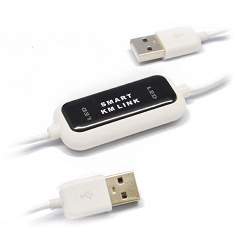 Usb 2.0 km link pc to pc keyboard mouse share sync data link usb extension cable abs smart km link cable data file transfer usb switch