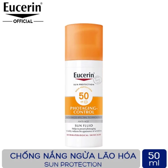 Kem Chống Nắng Ngừa Lão Hóa Da Eucerin Sun Fluid Photoaging Control 50ml