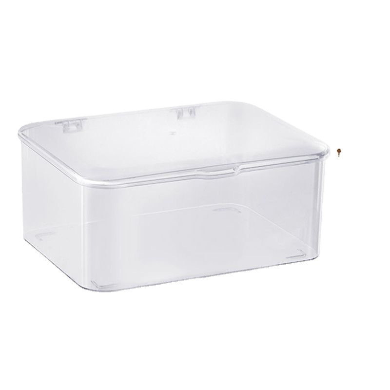 Desktop storage box Sundry stationery sorting box Dustproof box with cover Transparent storage box for office dormitory Drawer desktop storage box desktop storage box desk storage rack drawer multifunctional drawer glove box