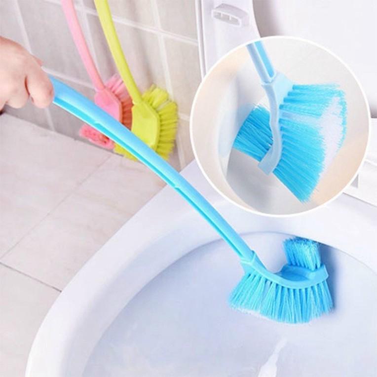 Bàn chải chà bồn cầu 2 đầu đa năng