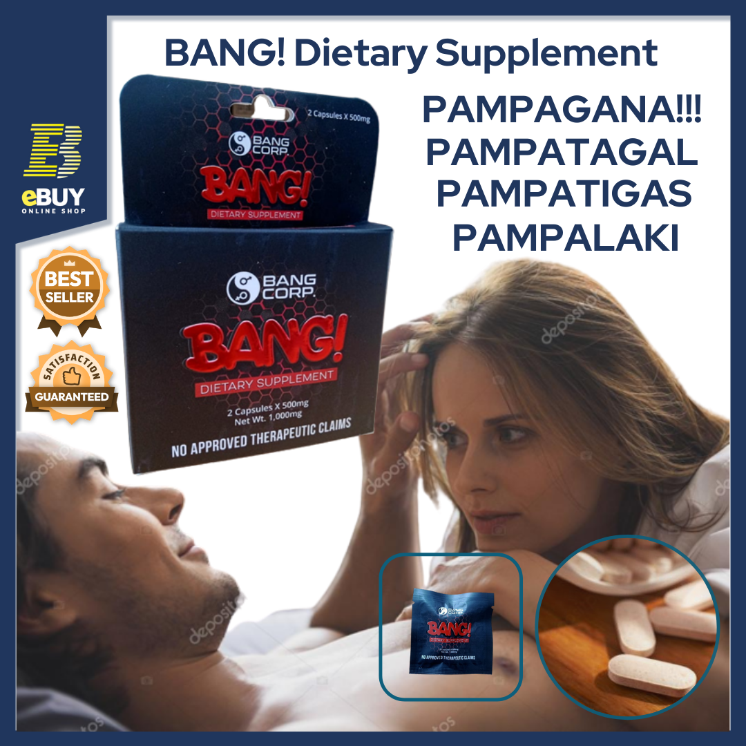 BANG! Dietary Food Supplement (2 Capsules x 500mg) for Men and Women