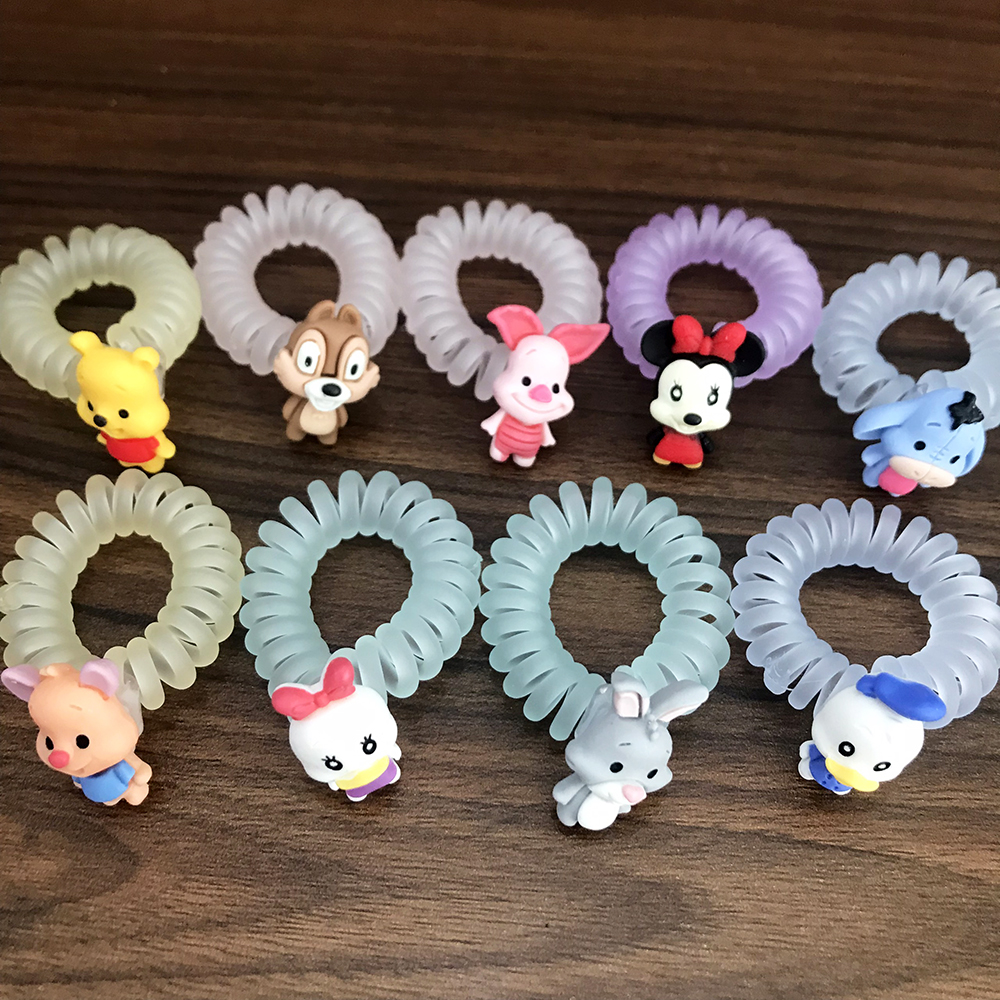1 Cột tóc lò xo màu nhám mini icon hoạt hình xinh xắn Phụ kiện 68