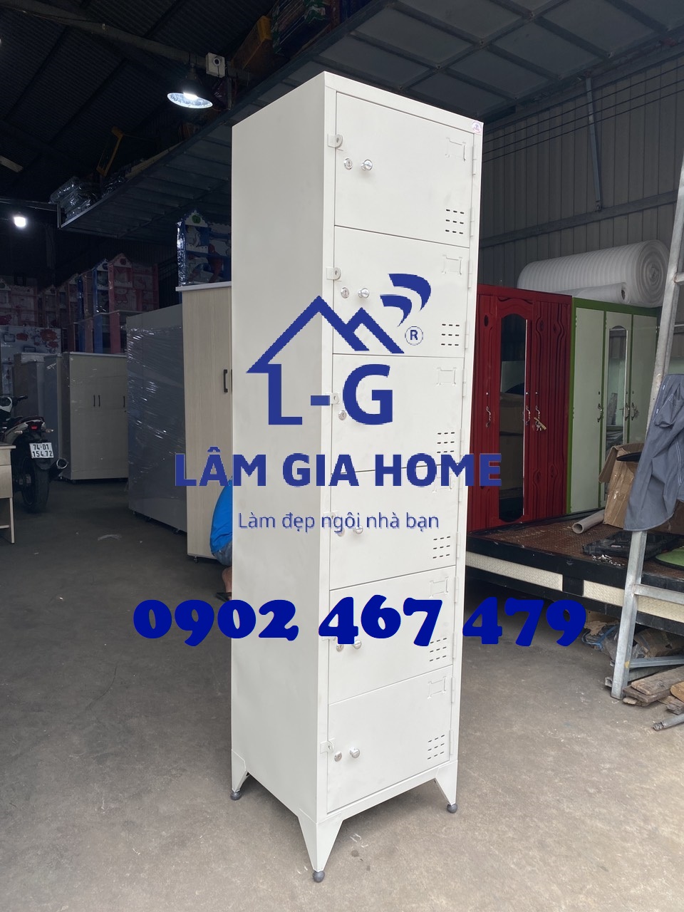 TỦ SẮT LOCKER 6 TẦNG - GIAO NHANH 2H - MỚI 100%