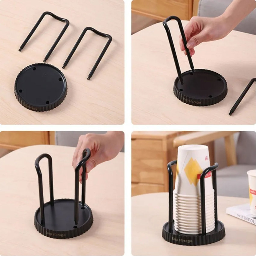 Paper Cup Holder Disposable Cup Extractor Multifunctional Cup Storage And Storage Rack Household Coffee And Tea Cup Holder