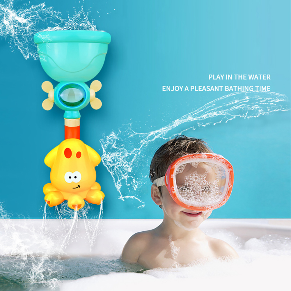 【Amnber Berry Mall】Baby Bath Toys Bathtub Pipes Tubes Time Water Game Spray Swimming Bathroom Toys Toddlers Kids Gifts Birthday Gift. 