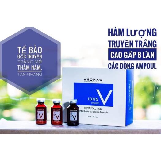 Hộp 20 lọ tế bào gốc Ahohaw IONS V Solution