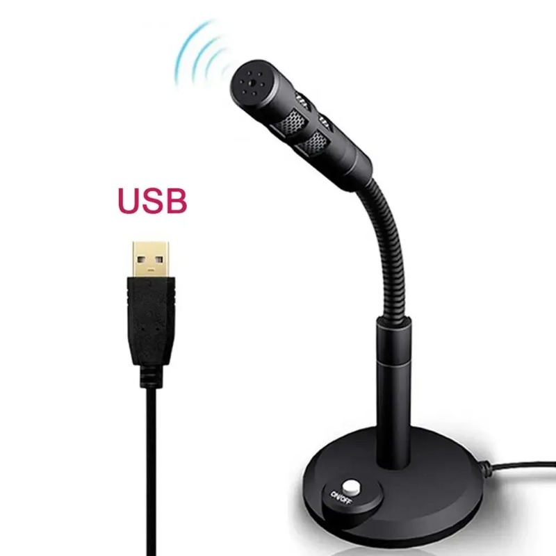 【Ready Stock+FREE Shipping+COD 】K10 USB K6 3.5mm Studio Microphone Speech Mic Stand Holder USB Desktop Wired Mic Mini Notebook Computer For PC Laptops Sound Card Recording.