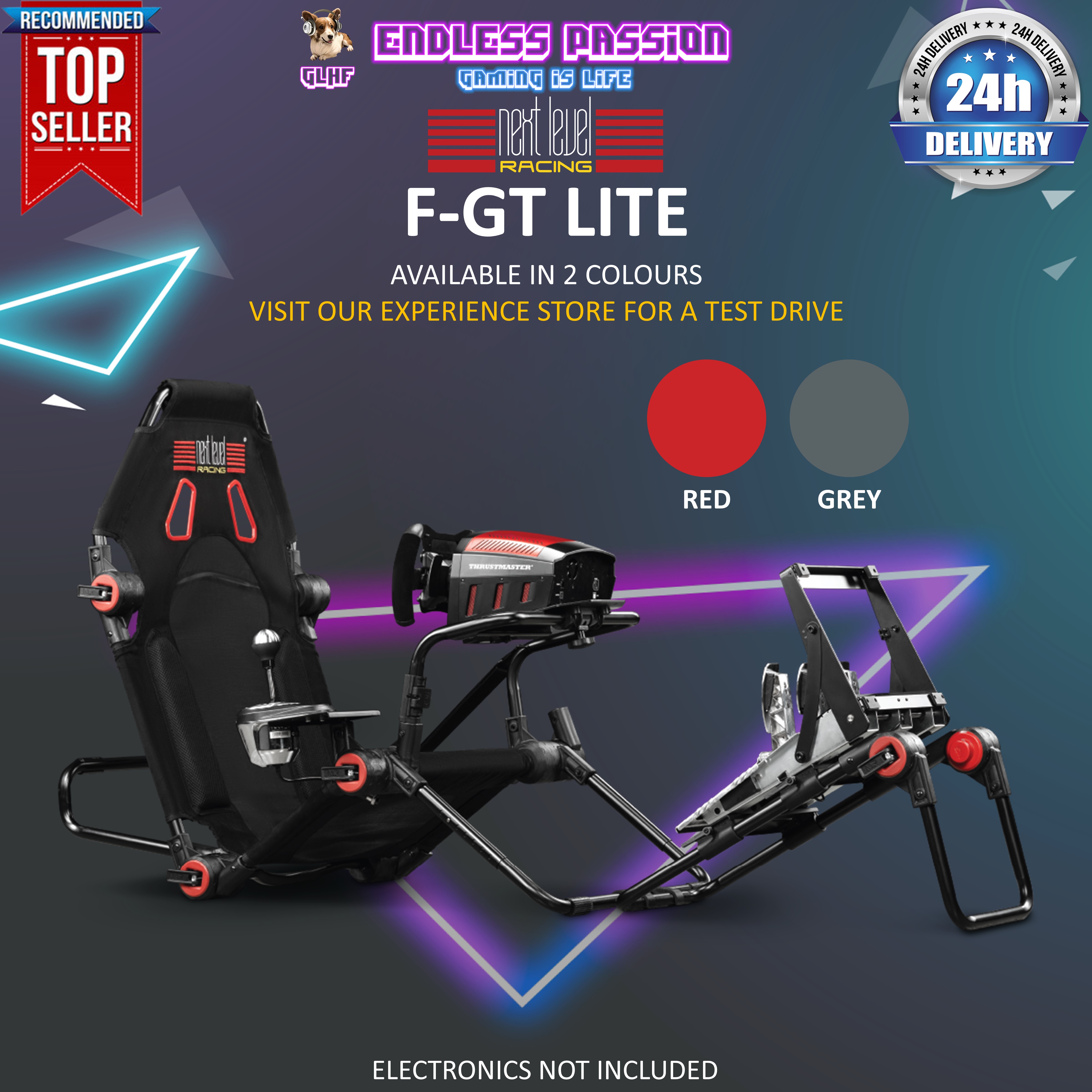 Next Level Racing F-GT Lite Foldable Simulator Cockpit | Lazada