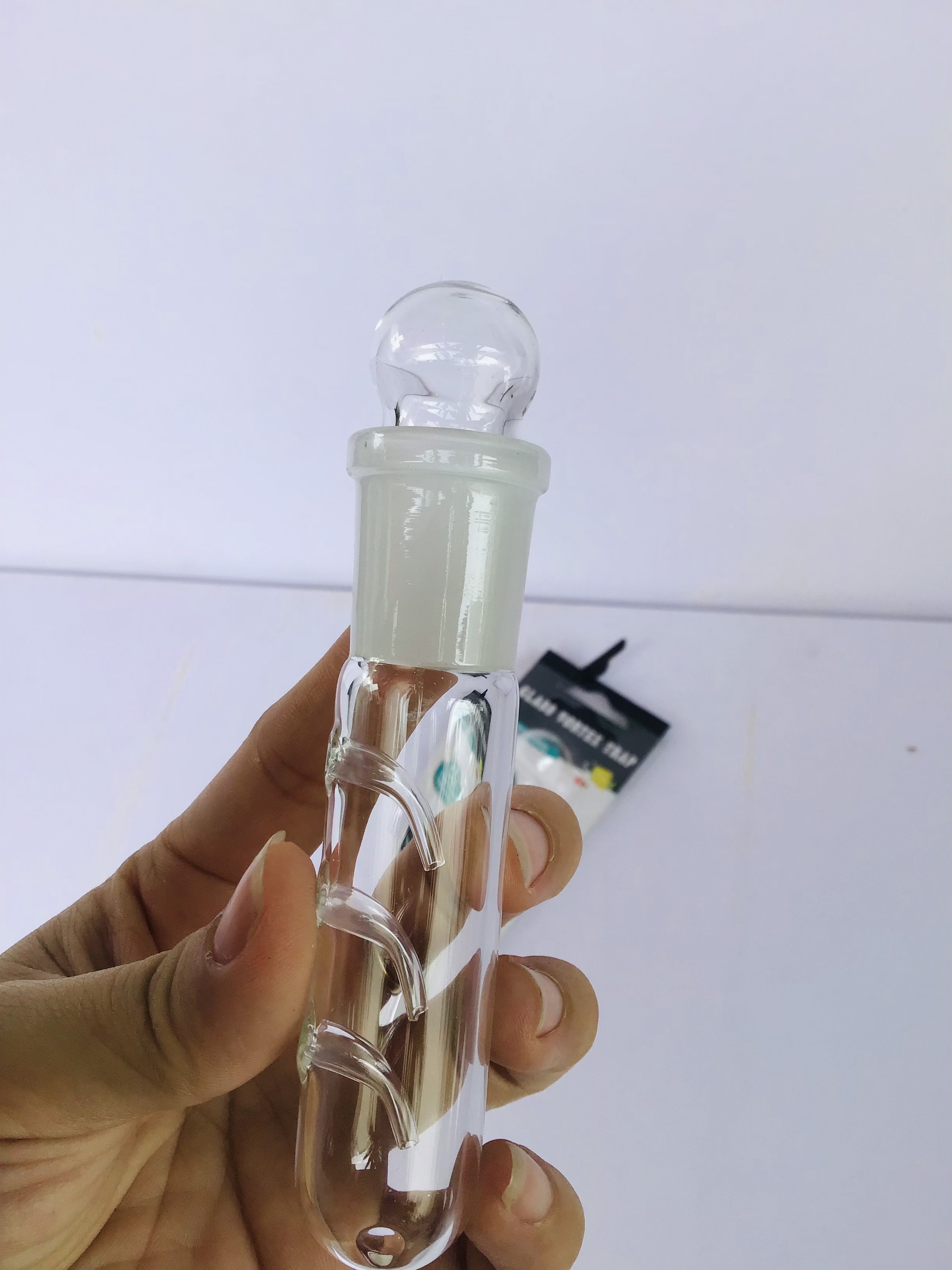 Bẫy sán thuỷ tinh cao cấp 2/3 lỗ - dụng cụ bắt sán- bẫy sán bể thuỷ sinh, cá cảnh- an toàn cho cá, tép