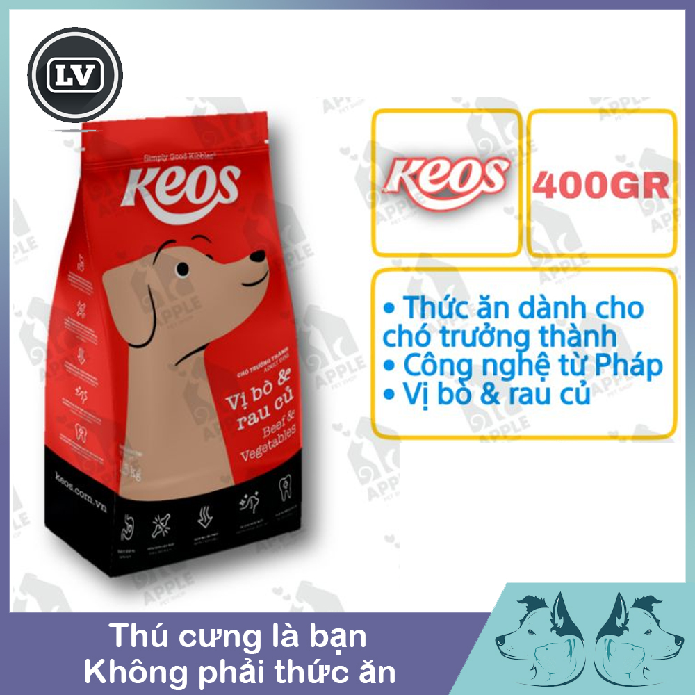 KEOS DOG ADULT 400GR Thức ăn hạt cho chó trưởng thành Keos thumbnail