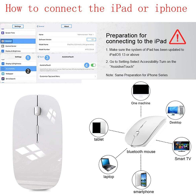 Wireless Mouse for Air Bluetooth Mouse for Pro Air Laptop Windows Bluetooth Mouse for