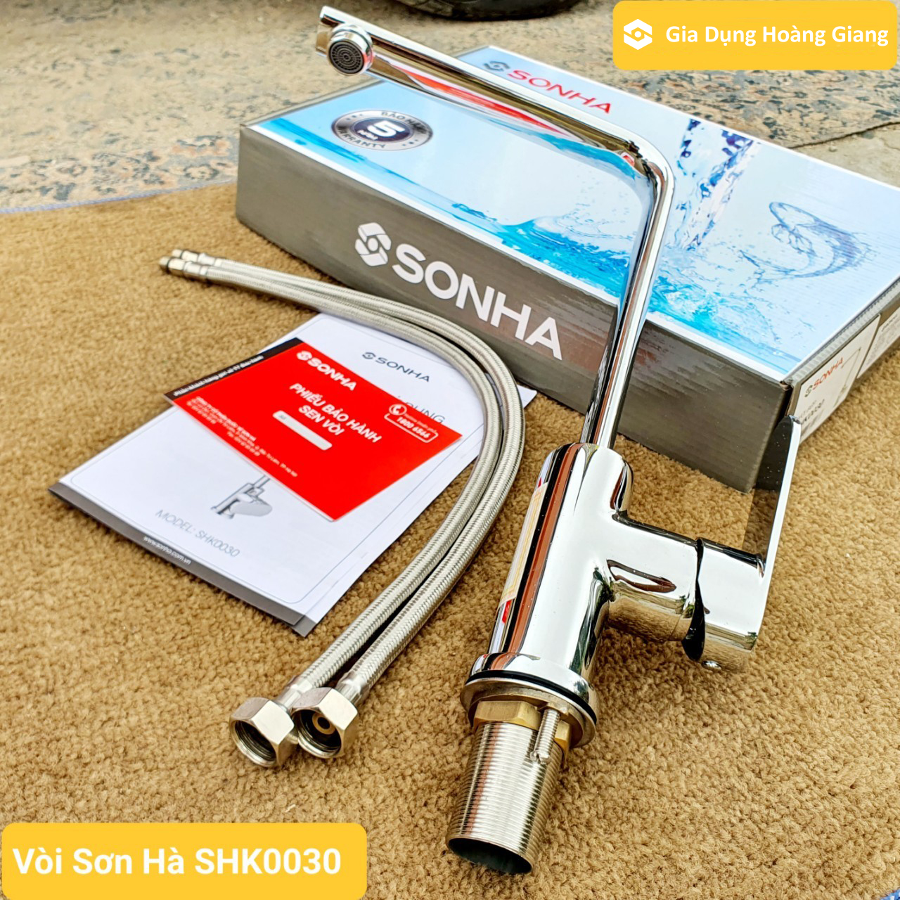 Vòi rửa chén bát nóng lạnh Sơn Hà SHK0030