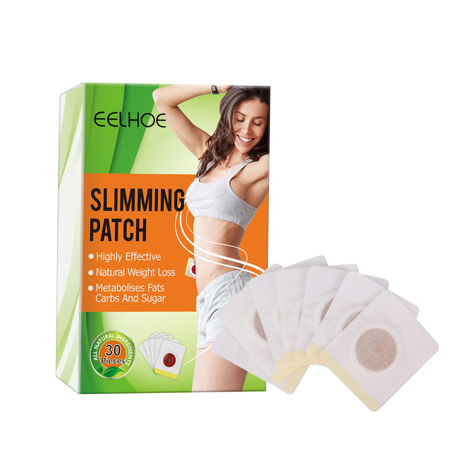 Eelhoe Weight Loss Slimming Patch Navel Sticker Body Belly Waist Losing ...