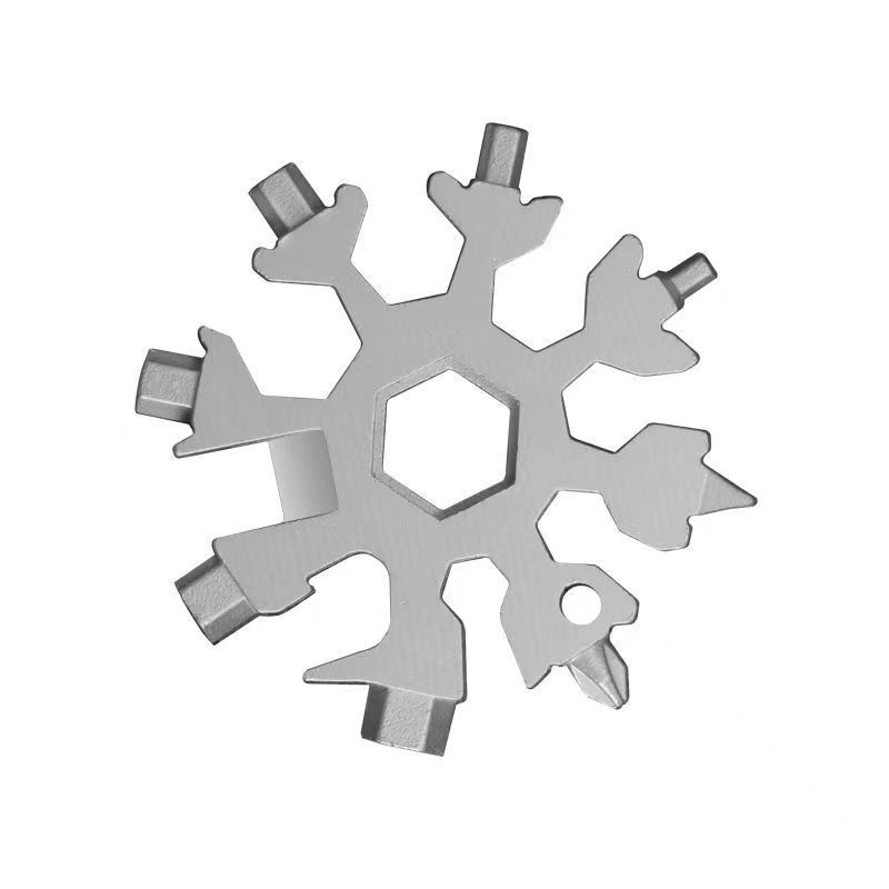 Snowflake multi-function tool snowflake wrench mini screwdriver hexagon octagonal portable universal tool card