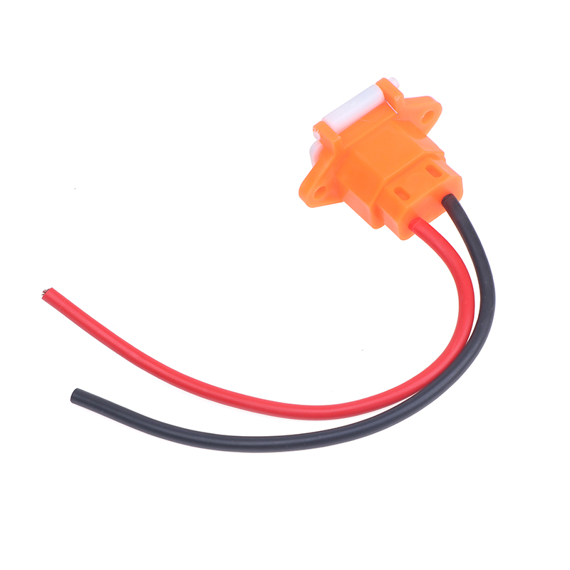 E-bike Scooter Battery Connector Plug Three Vertical Charging Socket With Wires 12AWG Cable For 36V 48V Universal. 