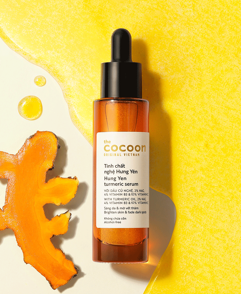 Tinh chất nghệ Hưng Yên Cocoon Làm sáng da mờ thâm 30ml ( Full - Chiết )