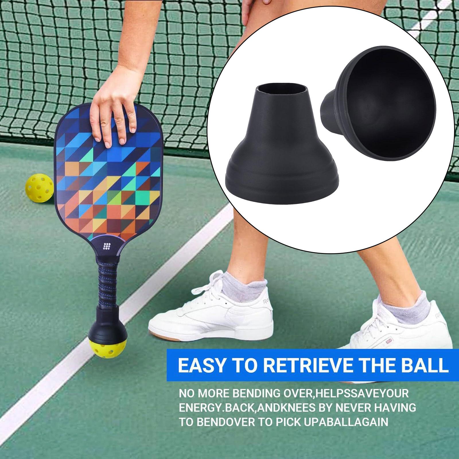 Loviver 2 Pieces Pickleball Retriever Portable Ball Pick up Suction Cup Professional Pickleball Accessories for Pickleball Paddles