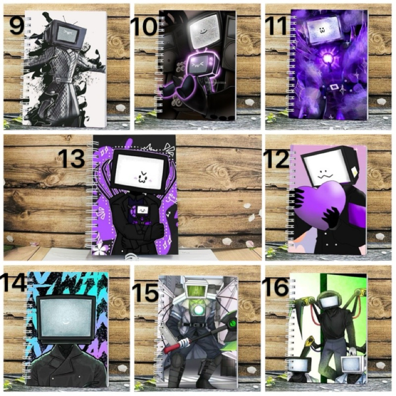 Sổ tay hình titan tv man game skibidi toilet 200 trang a6/ sổ viết titan tv man game skibidi toilet