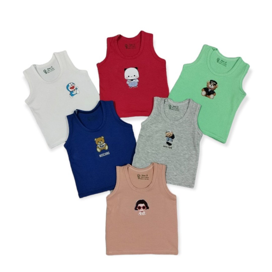 SET 5 ÁO THUN BA LỖ CHO BÉ GÁI, BÉ TRAI