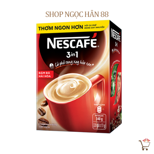 Cà Phê Nescafe 3in1 Hộp 18 gói x16gr