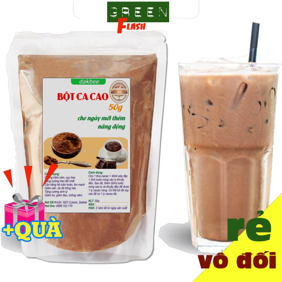 50 gram bột ca cao nguyên chất [greenflash]