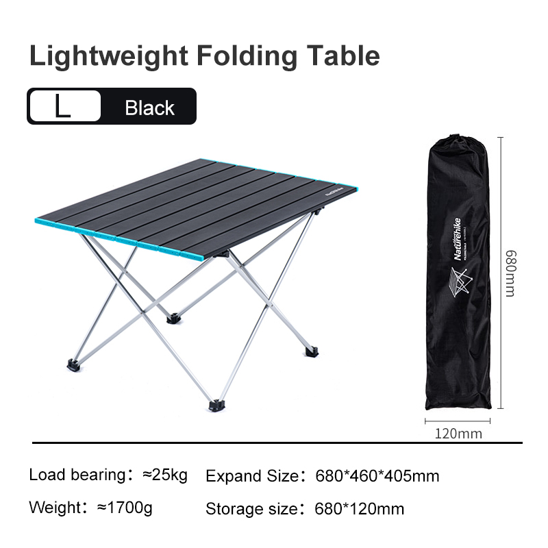 NatureHike Aluminium Alloy Camping Table Foldable Table Folding Table