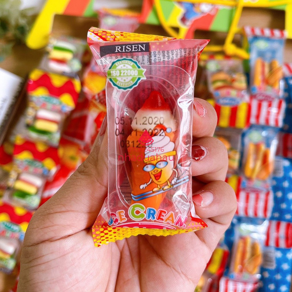 [Lốc 60 cái] Kẹo dẻo Gummy Mini Risen USA