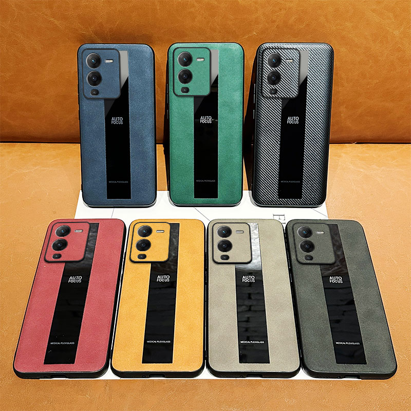 For Vivo S15 S16 S17 S18 S19 S20 Pro Case Fluff Luxury Sheepskin Silicone Soft Business All-Inclusive Leather Anti-knock for Vivo S16E S17T Phone casing.