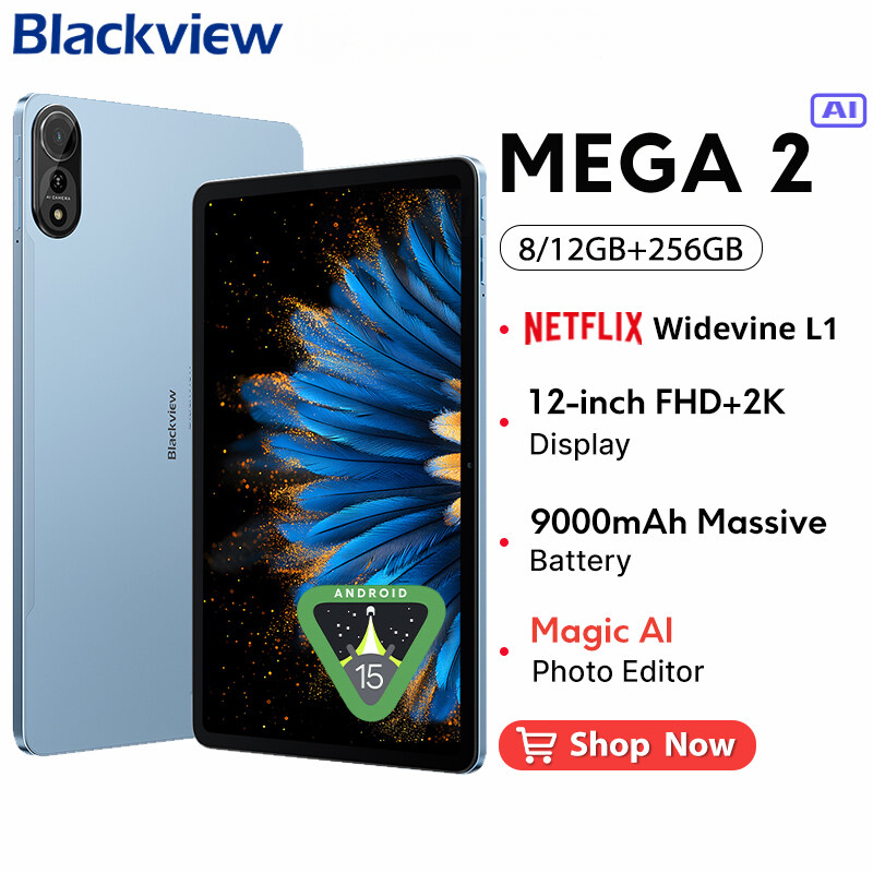 Android 15 タブレット 12インチ Blackview MEGA2 Amazon.co.jp