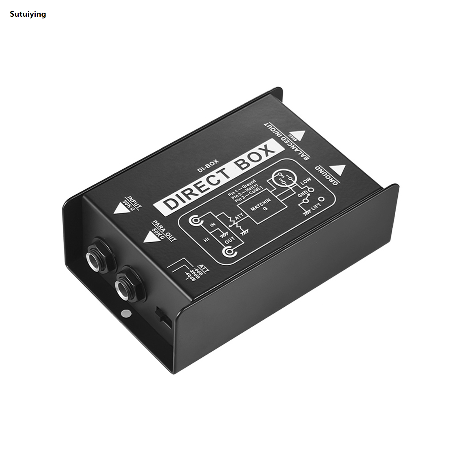 Sutuiying Single Channel Passive DI-Box Direct Injection Audio Box ...