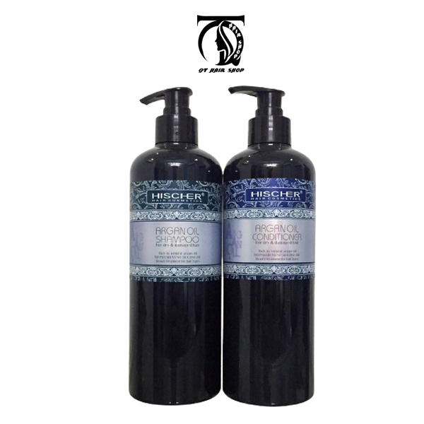 Bộ dầu gội xả phục hồi hischer argan oil 1000ml