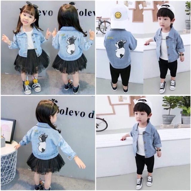 Áo khoác bò enna play cho bé 10-21kg