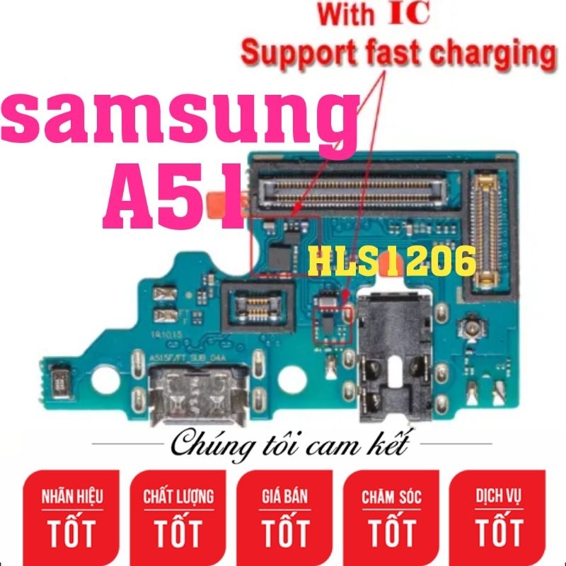 Cụm sạc samsung A51 SM-A515