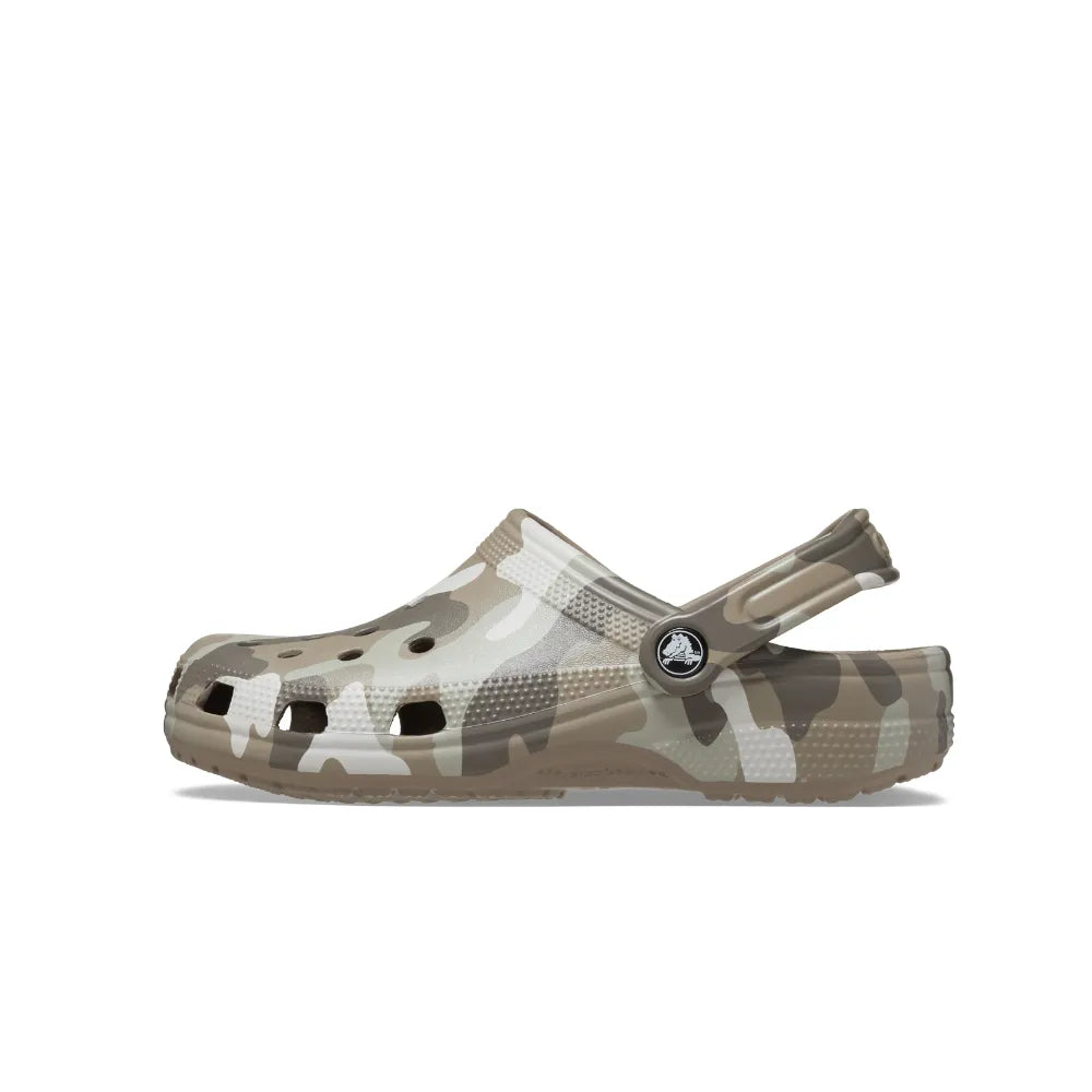 Giày Clog Unisex Crocs Classic Printed Camo - Mushroom - 206454-2ZJ