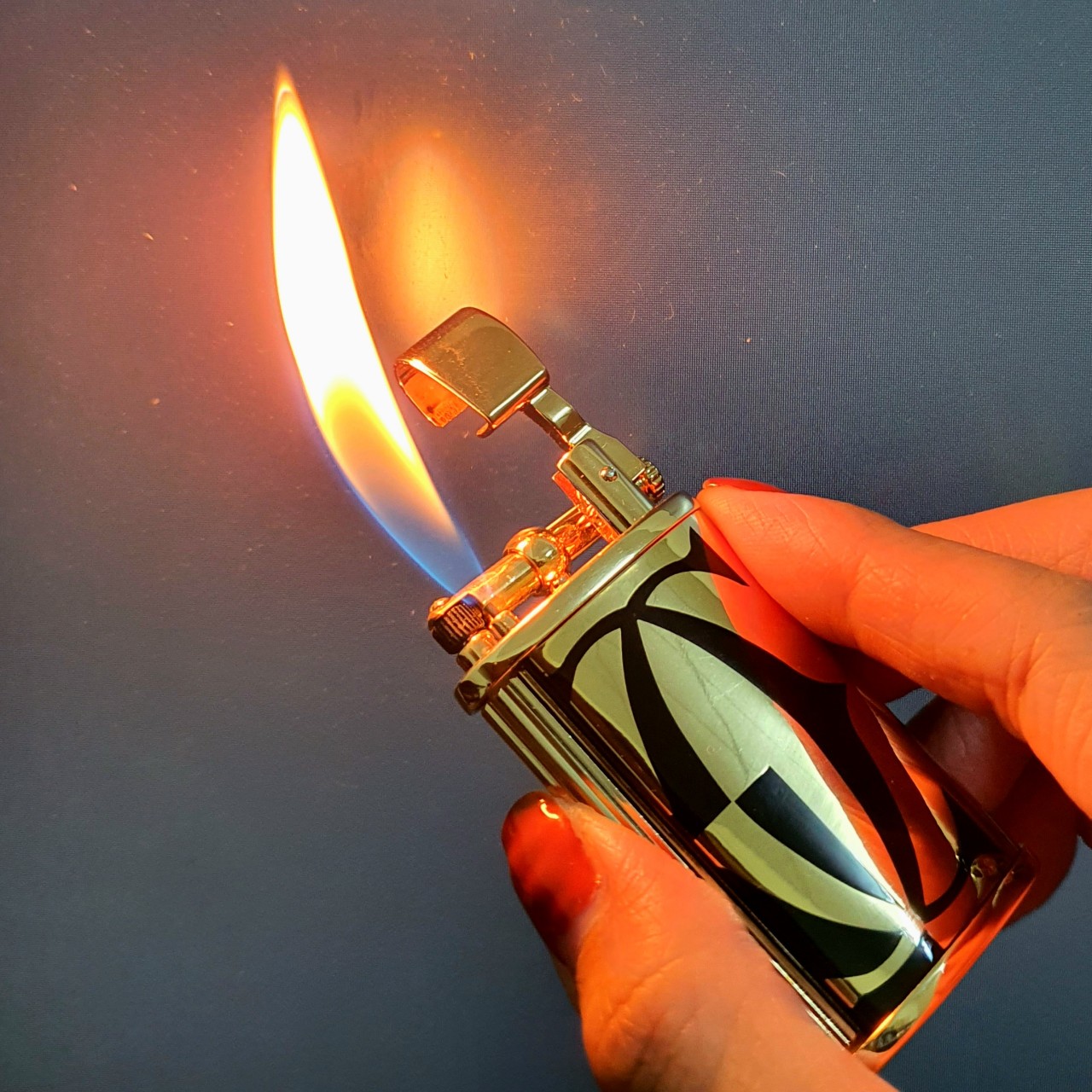 Bật Derui Kiểu Dáng Cổ Điển Đồng Đúc Nguyên Khối ( Có Hộp ) Quẹt Thích Hợp Làm Quà Sưu Tầm, Quà Tặng