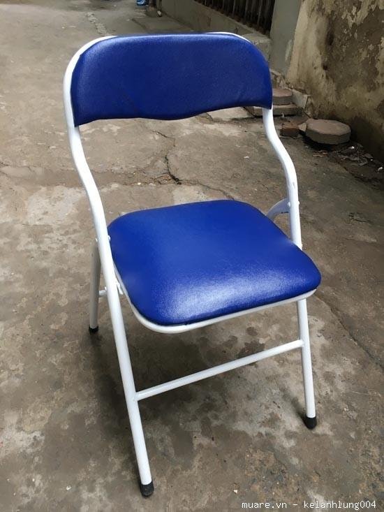 Ghế xếp văn phòng lưng ngắn chân sắt TÂN HÒA PHÁT (số lượng 5)