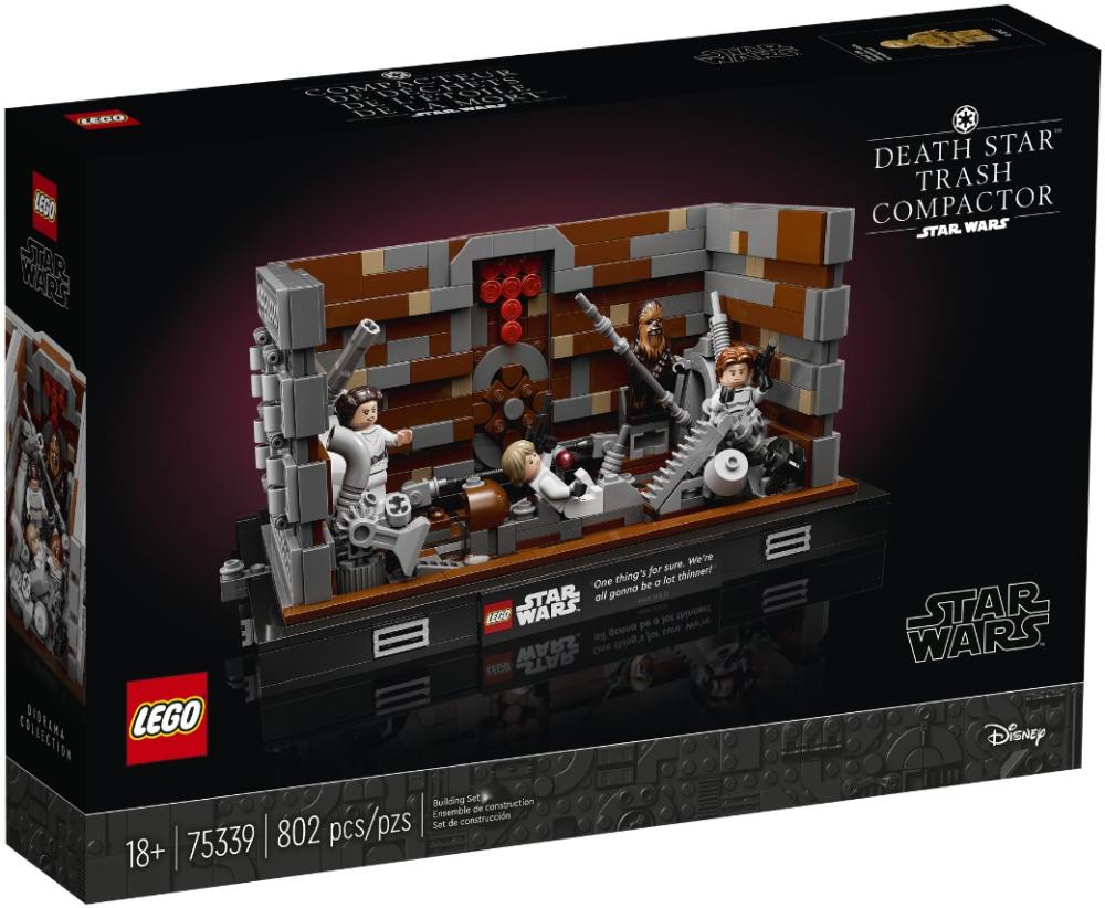 Lego® 75339 star wars death star trash compactor diorama 802pcs 18+ đồ chơi lắp ráp lego