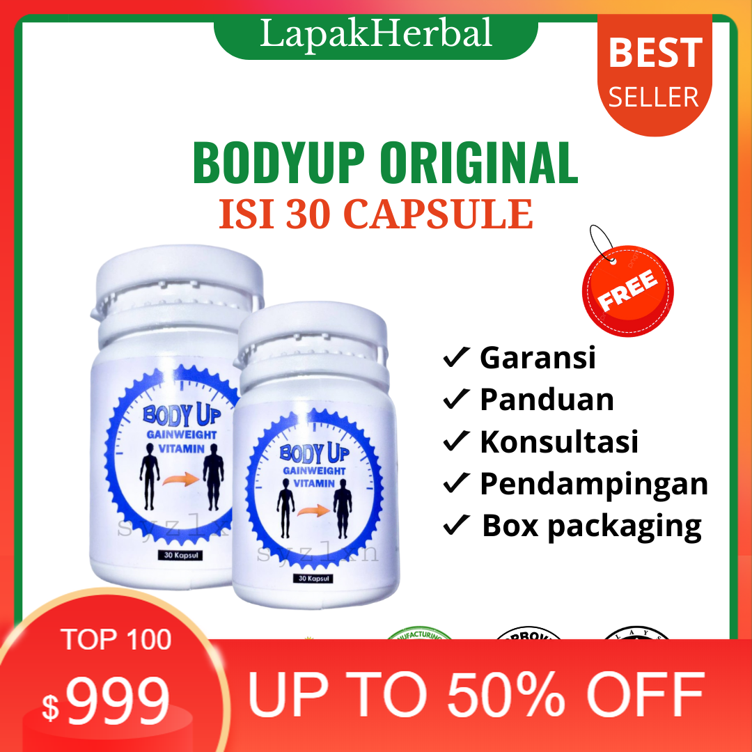 [ORIGINAL] Vitamin Weight Gain BODY UP UBAT supplement ubat gemuk badan