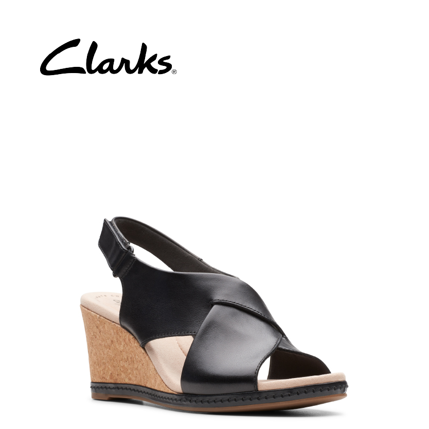 clarks womens leather sandals