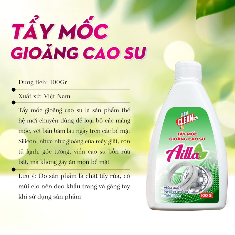 Tẩy mốc gioăng cao su Ailla 100 G